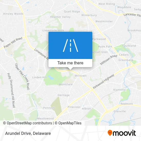 Arundel Drive map