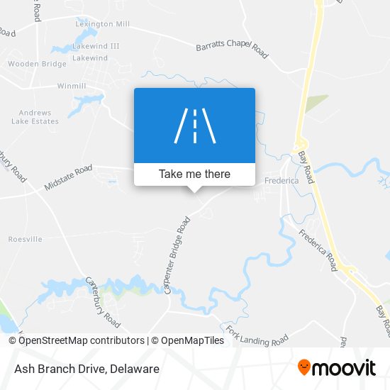 Ash Branch Drive map