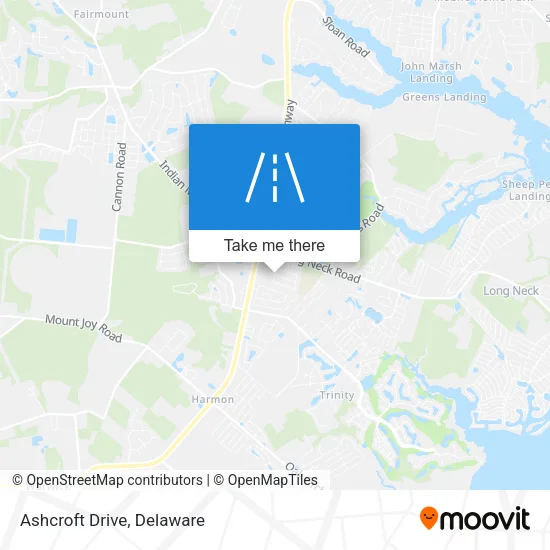 Ashcroft Drive map