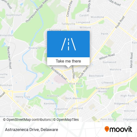 Mapa de Astrazeneca Drive