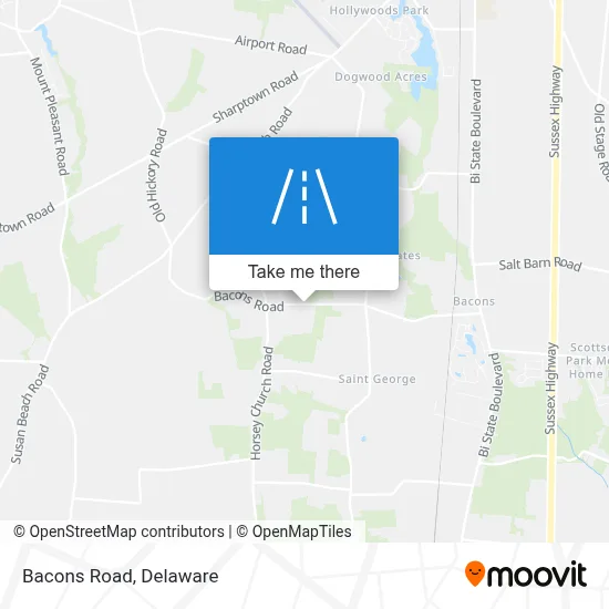 Bacons Road map