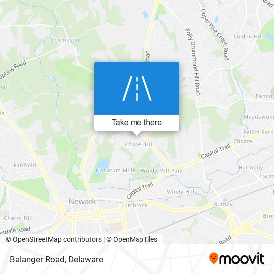 Mapa de Balanger Road