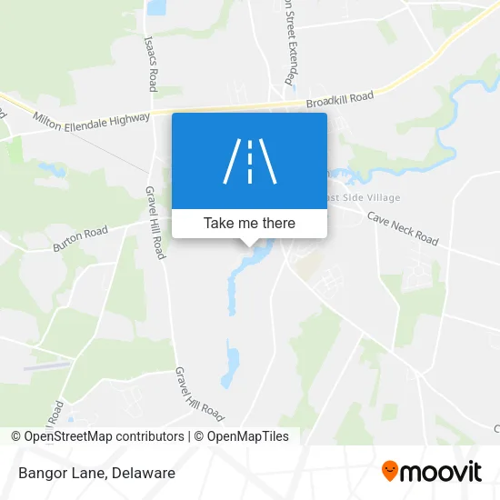 Bangor Lane map