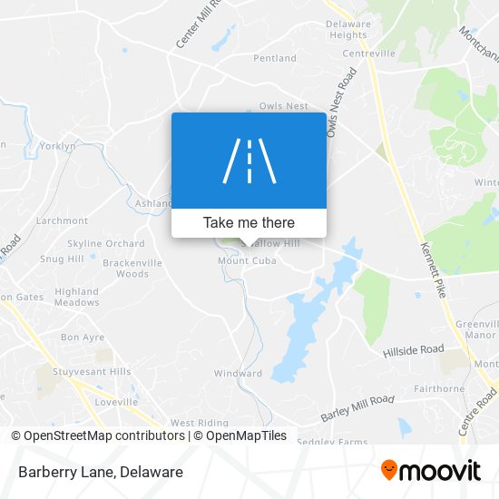 Mapa de Barberry Lane