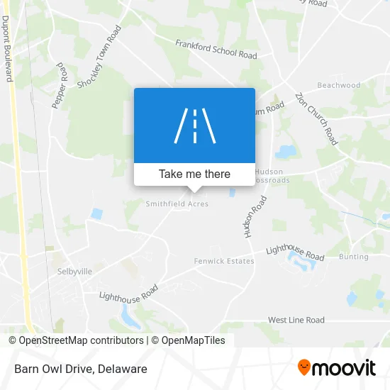 Barn Owl Drive map