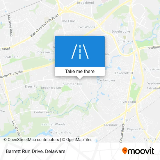 Barrett Run Drive map