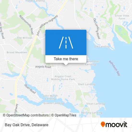Bay Oak Drive map