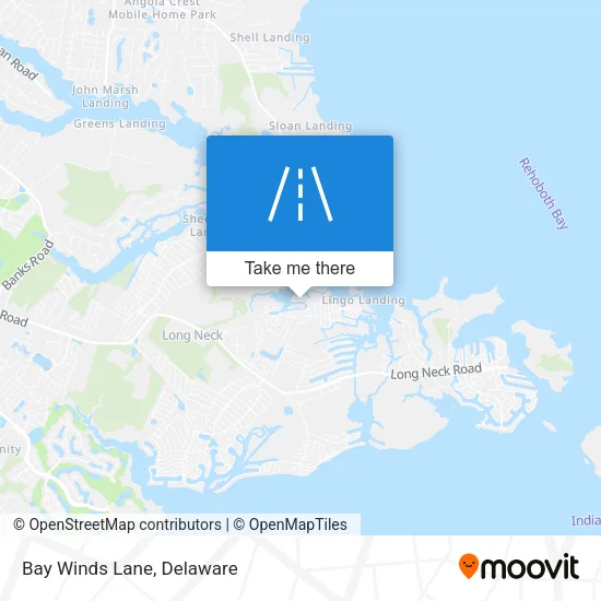 Bay Winds Lane map