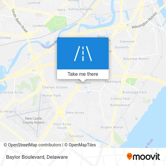 Baylor Boulevard map