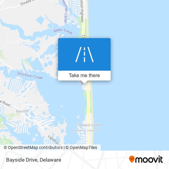 Mapa de Bayside Drive