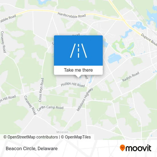 Beacon Circle map