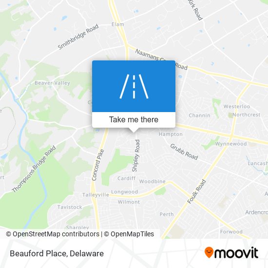 Mapa de Beauford Place