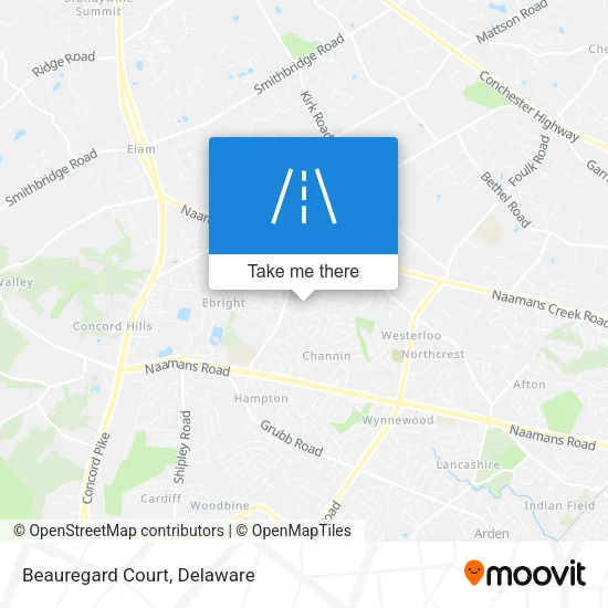 Beauregard Court map