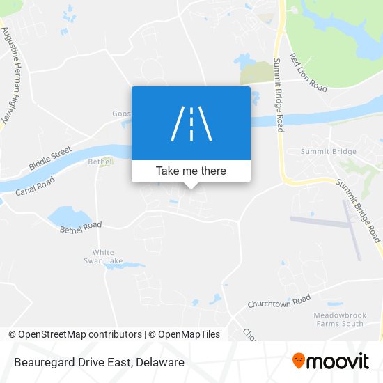 Beauregard Drive East map