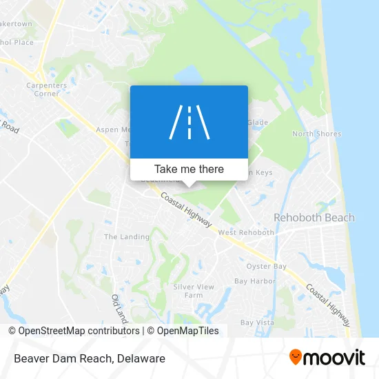 Beaver Dam Reach map