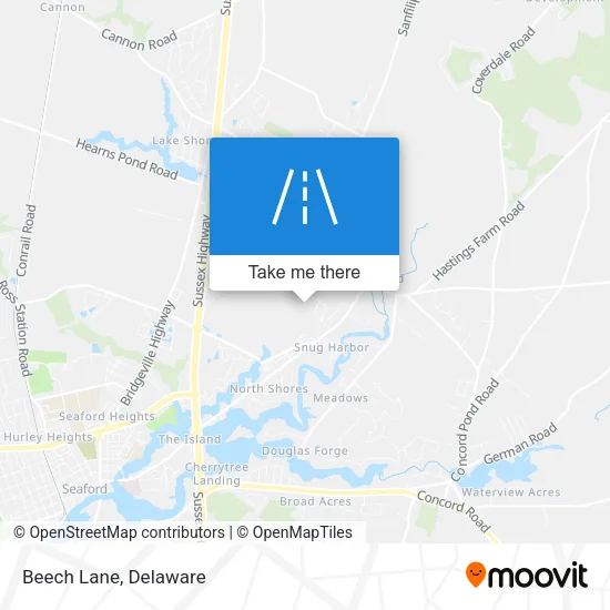 Beech Lane map