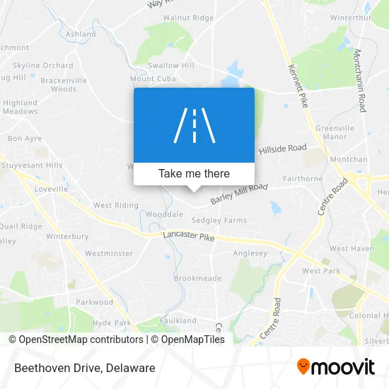 Beethoven Drive map