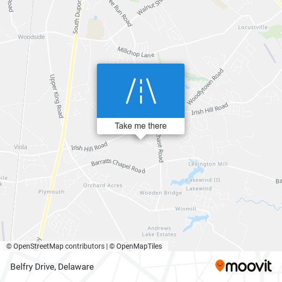 Belfry Drive map