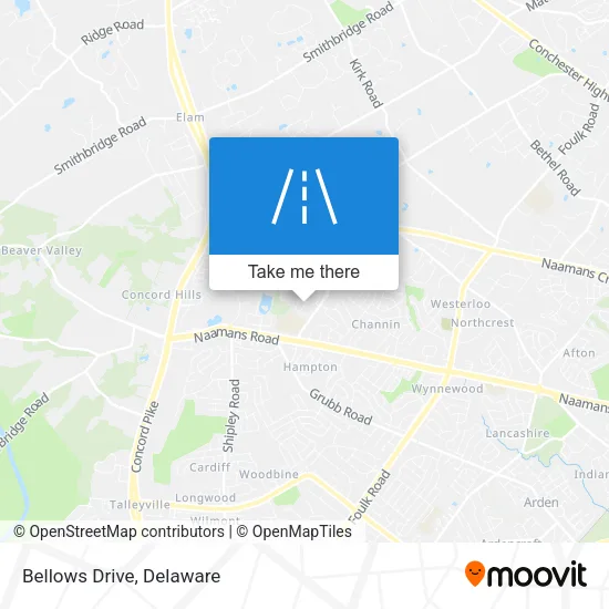 Bellows Drive map