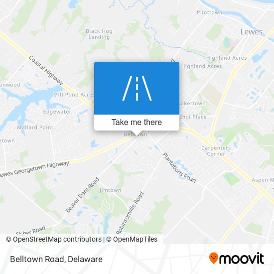 Belltown Road map
