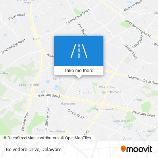 Mapa de Belvedere Drive