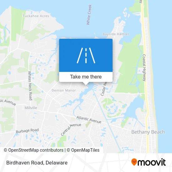 Birdhaven Road map