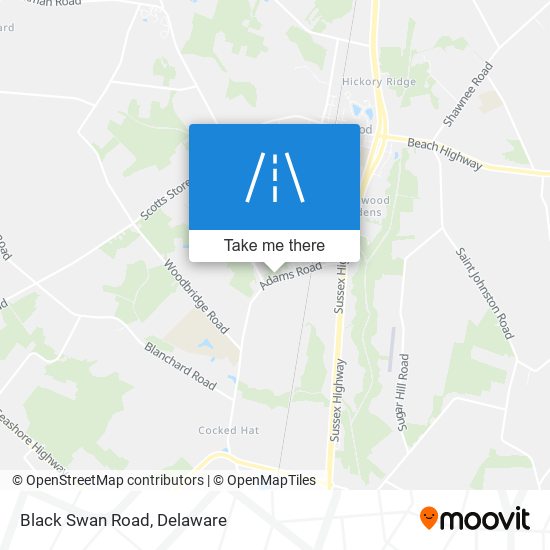 Mapa de Black Swan Road