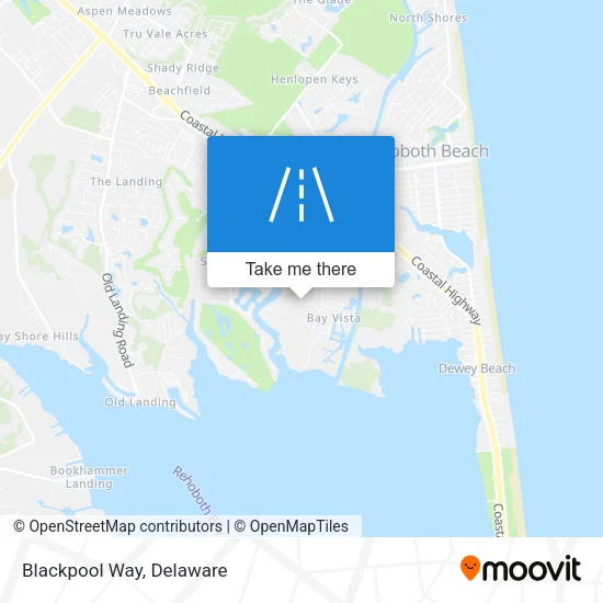Blackpool Way map