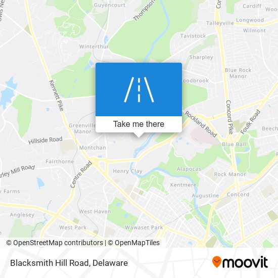 Blacksmith Hill Road map