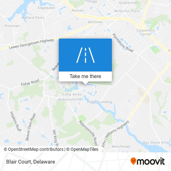 Mapa de Blair Court
