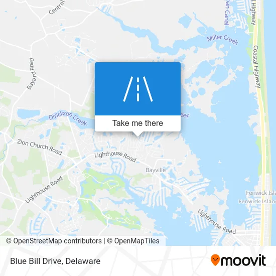 Blue Bill Drive map