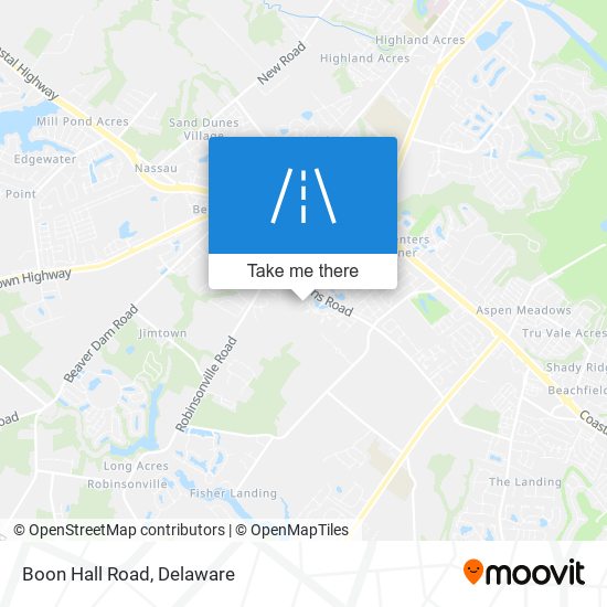 Mapa de Boon Hall Road