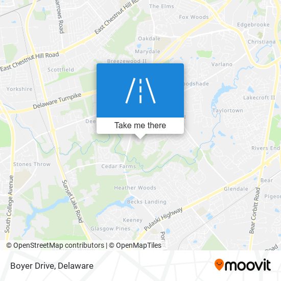 Boyer Drive map