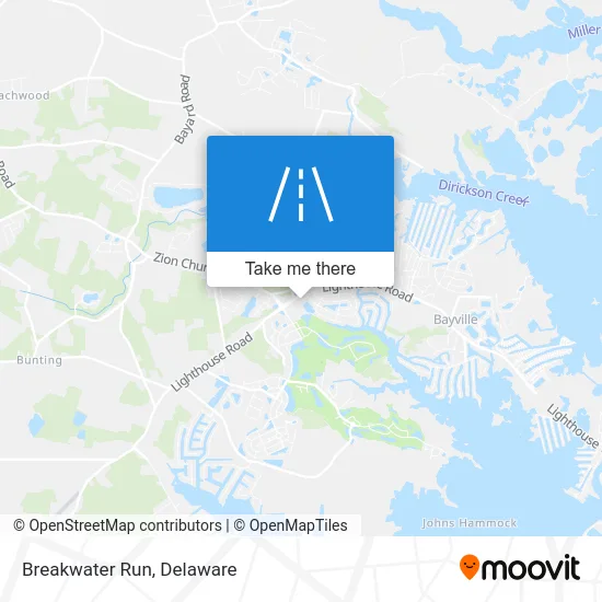 Breakwater Run map