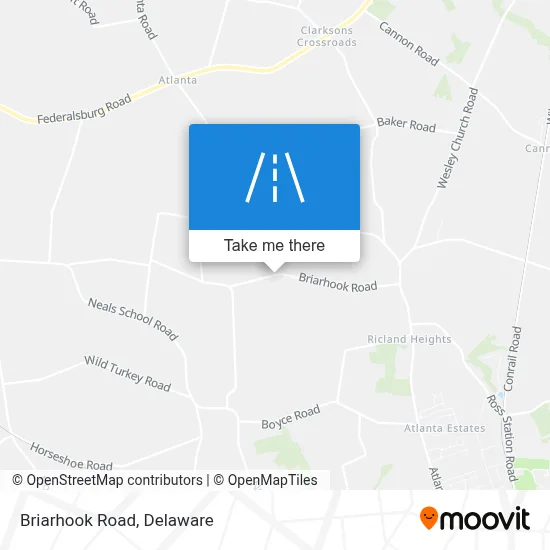 Briarhook Road map