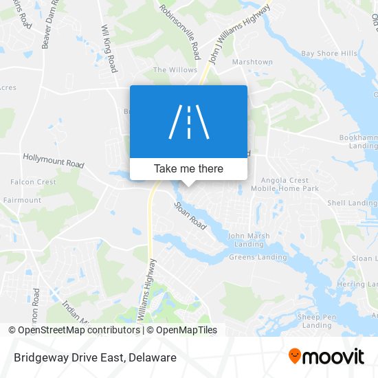Mapa de Bridgeway Drive East