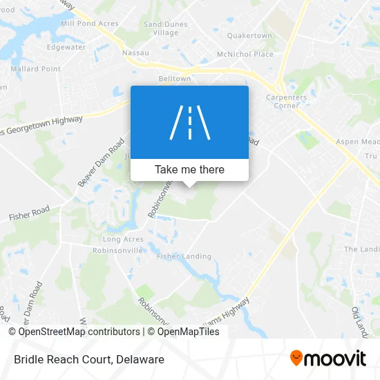 Bridle Reach Court map