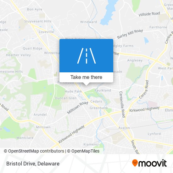 Bristol Drive map