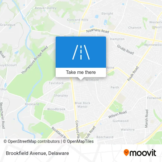 Mapa de Brookfield Avenue