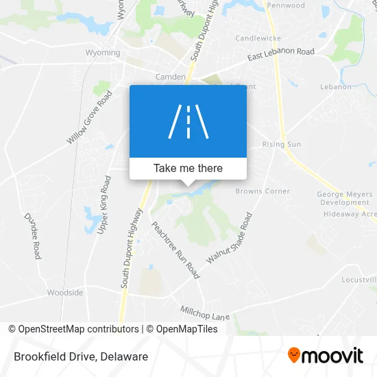Brookfield Drive map