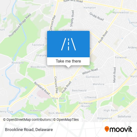 Mapa de Brookline Road
