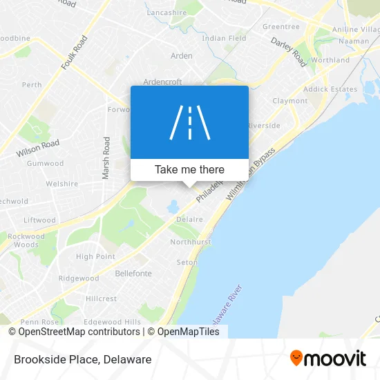 Brookside Place map