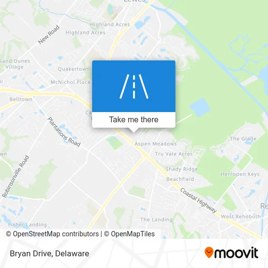 Bryan Drive map