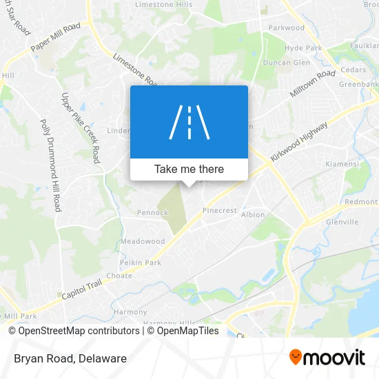 Bryan Road map