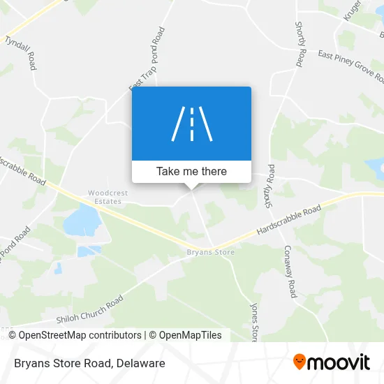Bryans Store Road map