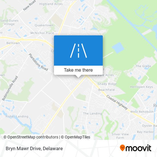 Mapa de Bryn Mawr Drive