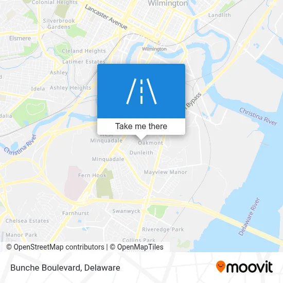 Bunche Boulevard map