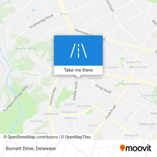 Burnett Drive map