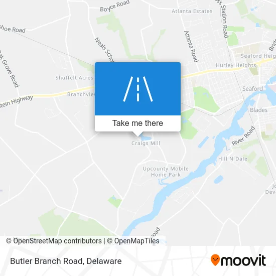 Butler Branch Road map