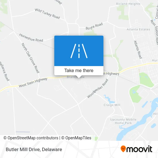 Butler Mill Drive map